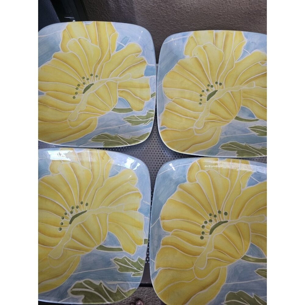 222 Fifth Spring Kiss 8 3/4” luncheon Serving Bowl International Set Of 4